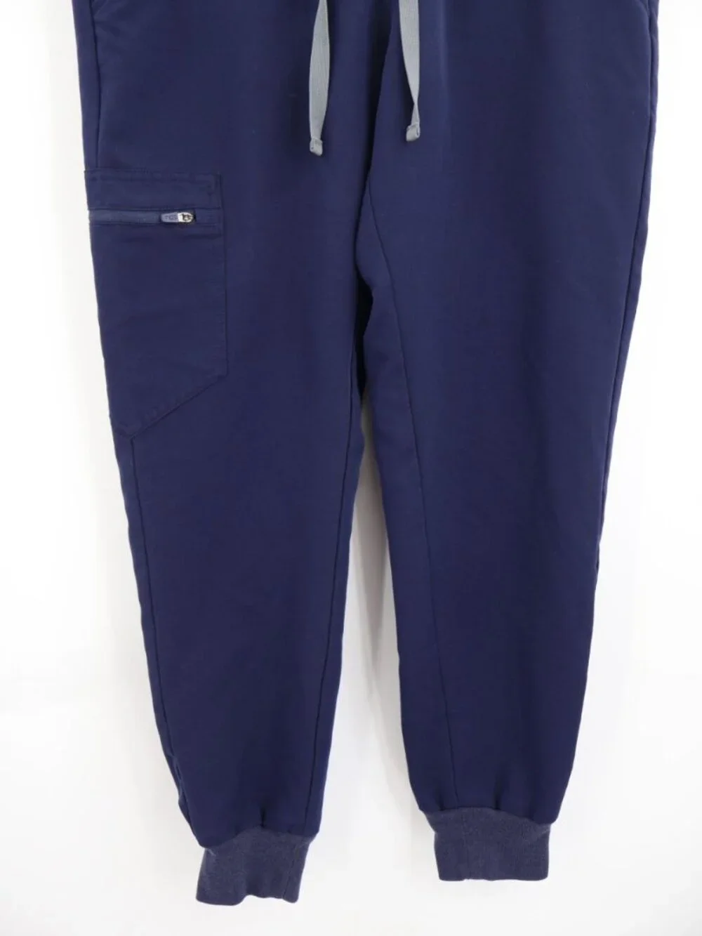 Figs Zamora Jogger Scrub Pants Womens Size Small Petite Blue Drawstring Nursing